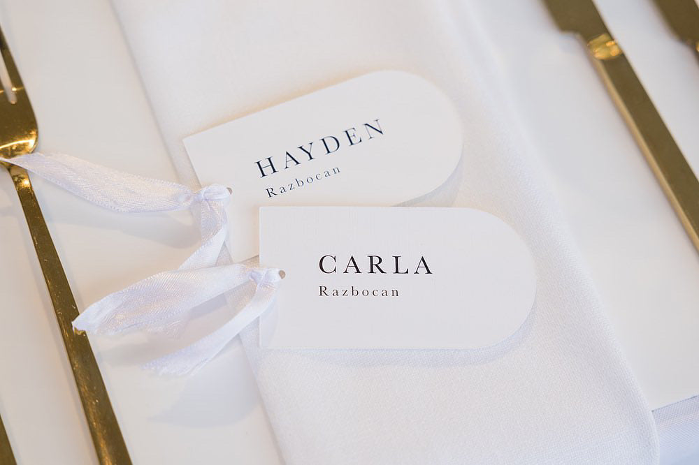 Arch Place Cards/ Favour Tags