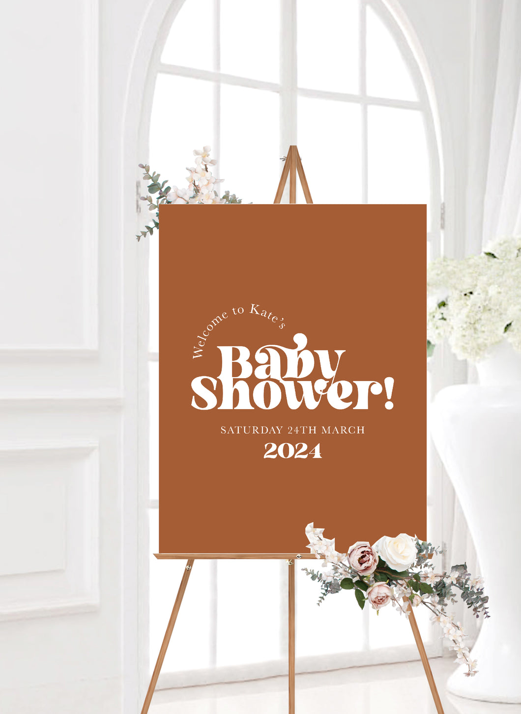Retro Baby Shower Sign