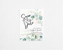 Load image into Gallery viewer, Eucalyptus Save the Date Cards
