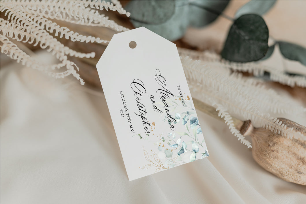 Eucalyptus Wedding Favour Tags