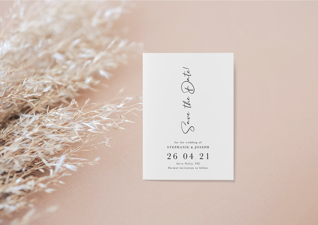 Down the Way Save the Date Card