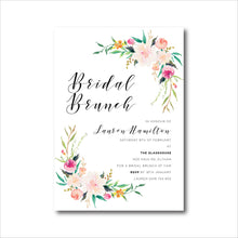 Load image into Gallery viewer, Bright Pink Floral Bridal Shower Invitations
